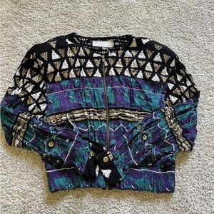 Vintage Platinum By Dorothy Schoelen Women’s Medium Retro Long Sleeve Jacket